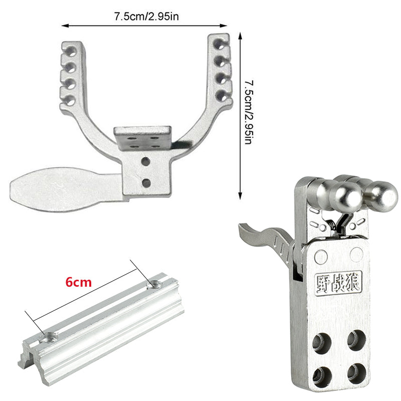 Light Gray D I Y Metal Sliding Model Slingshot MARKSMAN