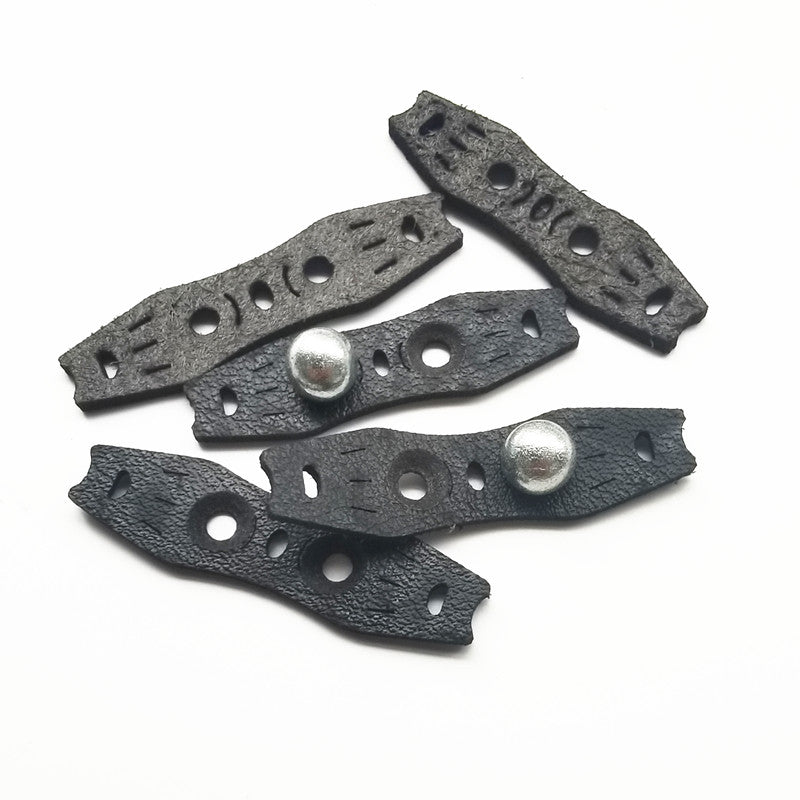 Dim Gray Microfiber Super Fiber Slingshot Pit Pouch with Center Positioning Hole & Double Pits for Locating GM&BW