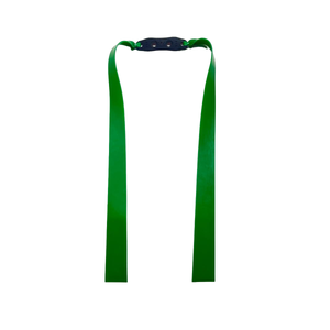 The complete replacement band held in the palm of a hand to give a sense of its small size and lightweight feel.