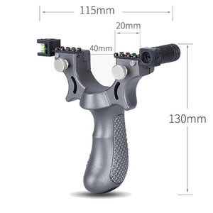 Dim Gray 98K Grey Resin Strong Fiber Slingshot SLINGSTER