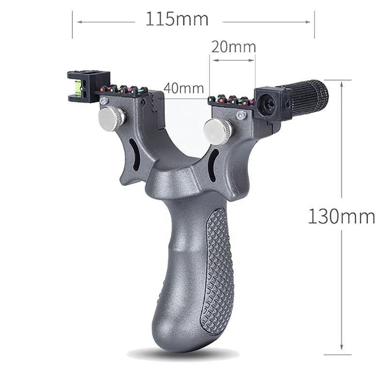 Dim Gray 98K Grey Resin Strong Fiber Slingshot SLINGSTER