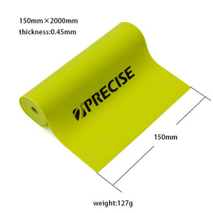 PRECISE multicolor latex flat bands for slingshots, 0.55mm–1.0mm thickness range