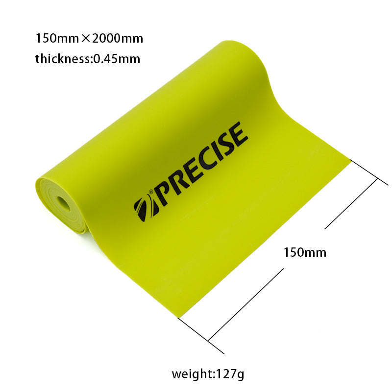 PRECISE multicolor latex flat bands for slingshots, 0.55mm–1.0mm thickness range
