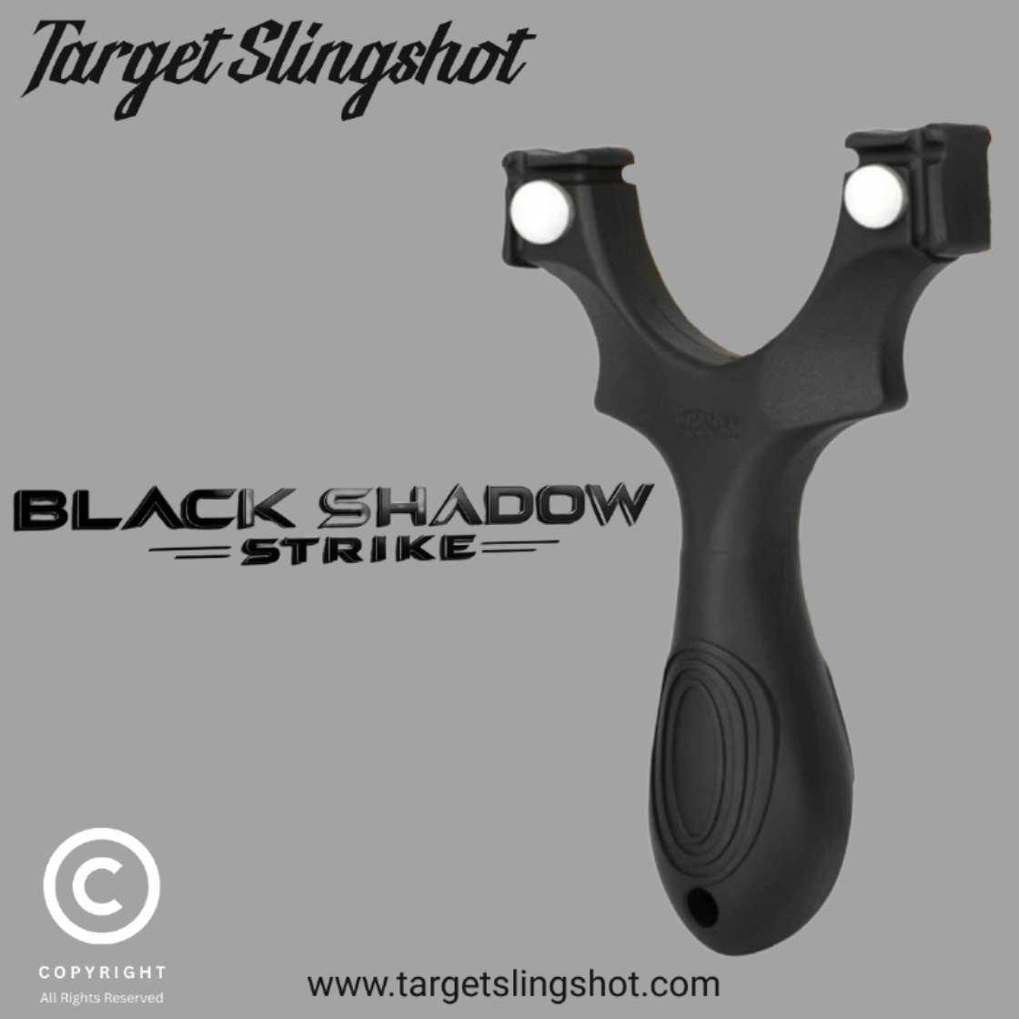 Black Shadow Strike High Quality ABS Resin Dual-Use Slingshot