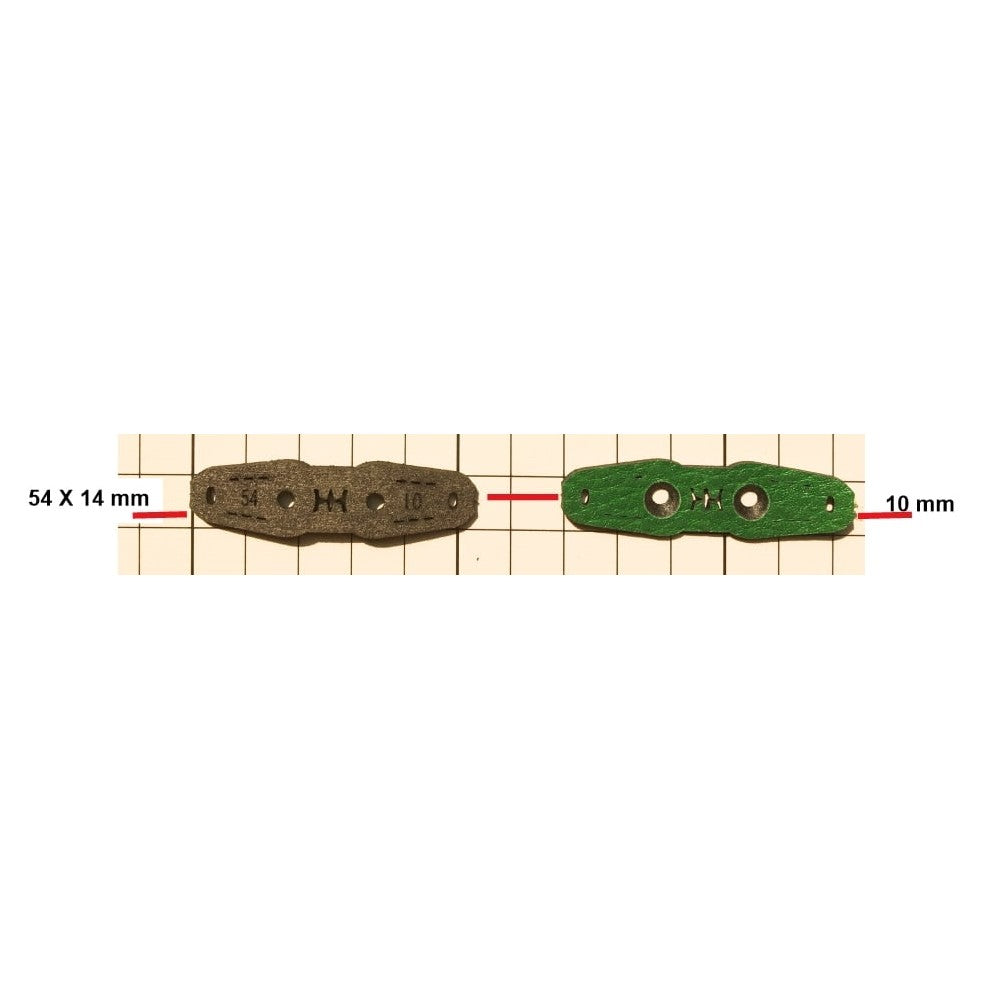 Dark Olive Green Microfiber Super Fiber Slingshot Pit Pouch with Center Positioning Hole & Double Pits for Locating GM&BW