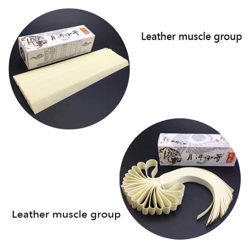 Flexible flat latex band roll for slingshot frames, WHITE TIGER white rubber band 0.45–0.75mm