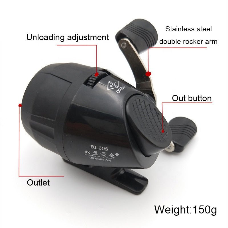 Lavender High Quality Fishing Reel Bow Slingshot Reel Closed Shooting Harpoon Dart Reel Hunting Fish Tools