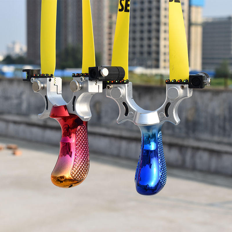 Red And Yellow Gradient Infrared Laser Resin Slingshot
