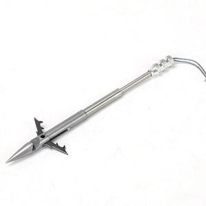 Light Gray Willow Leaf Shark Front Stability Steel Dart MARKSMAN