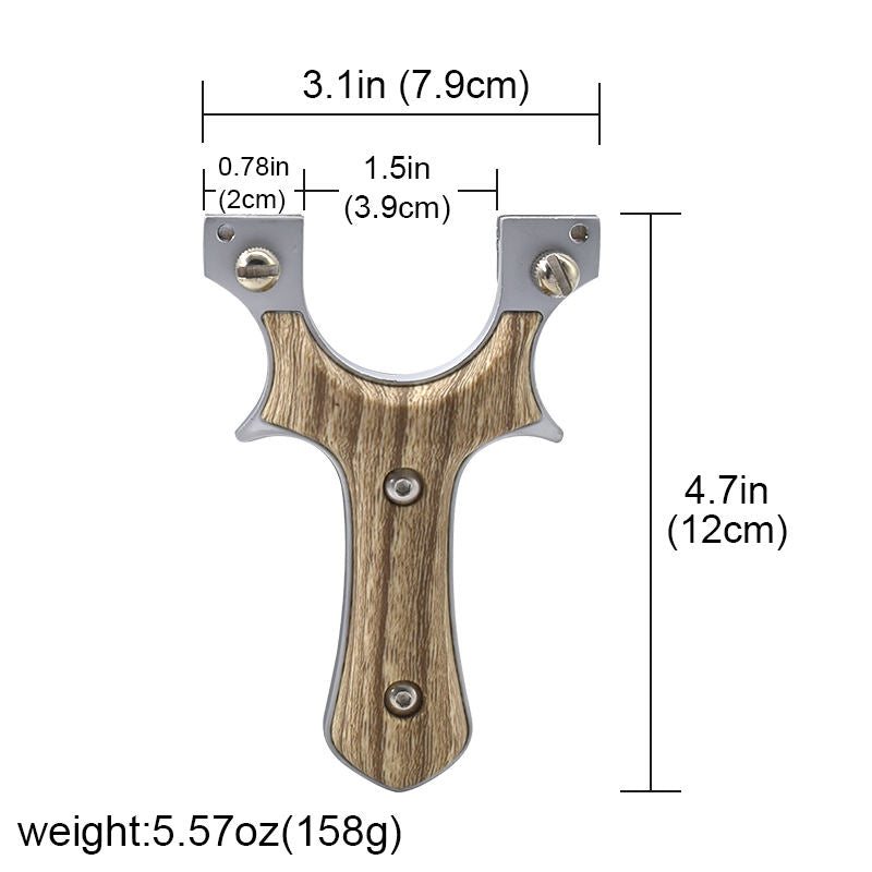 Slate Gray New Alloy Wood Patch High Precision Slingshot INDIAN SLINGSHOT