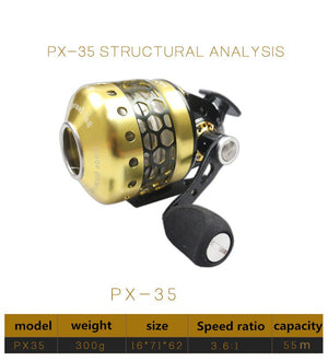 Sienna PX35 Honeycomb Metal Front Cover Fishing Reel MARKSMAN